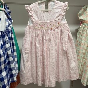 Edgehill collection pink smocked dress